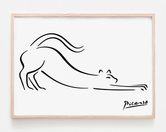 Cat Mouse Drawing Etsy Cat Mouse Drawing Etsy