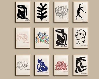 Henri Matisse Print Set: Modern Bohemian Gallery Wall Art (Digital Download)