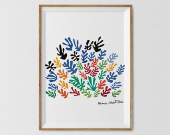 Matisse Cutout Leaves Print: Modern Wall Art (Digital Download)