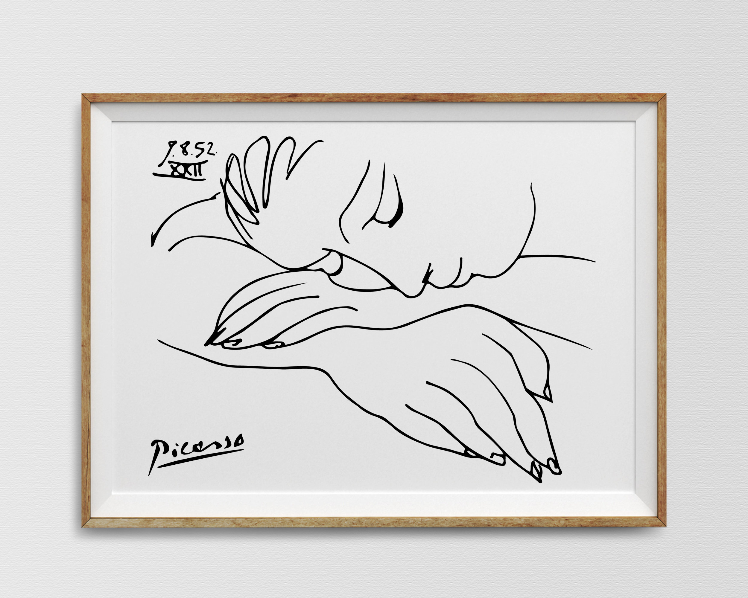 パブロ・ピカソ、【ピエロに扮するポール】、希少画集画、新品