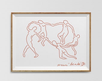 Matisse Dancer Print, Henri Matisse Art Exhibition Poster, Dancing Figures, Matisse Poster, The Dance Matisse, Dance Figures Wall Art