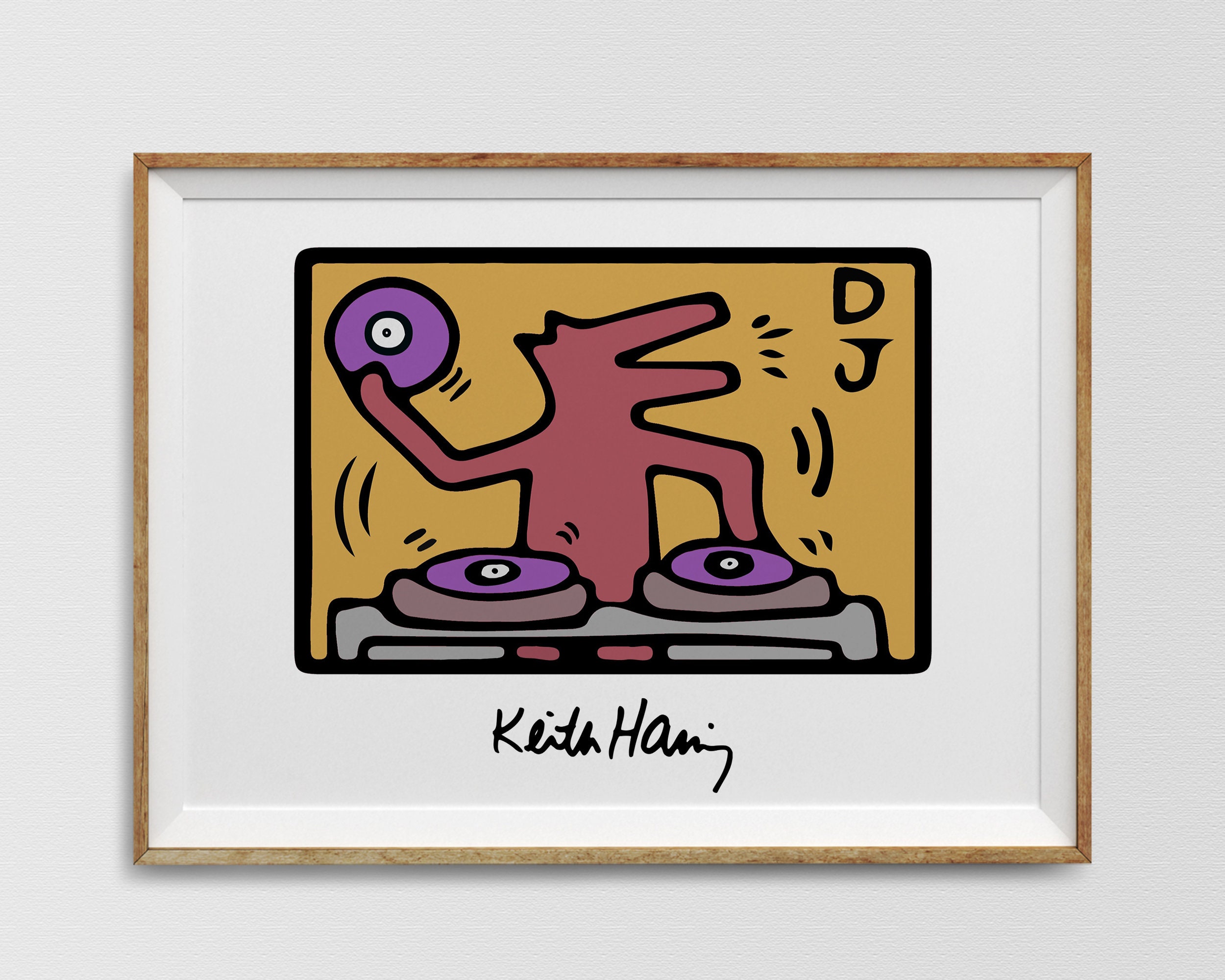 Keith Haring Dog Dj