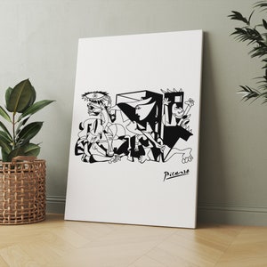 Picasso Guernica Canvas Art: Living Room Wall Decor