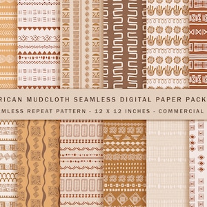 12 Boho Seamless Digital Paper Pack, Hand Drawn, Doodle Scrapbook Paper, Boho Background, Commercial Use Paper, Boho Patterns, Cute Boho