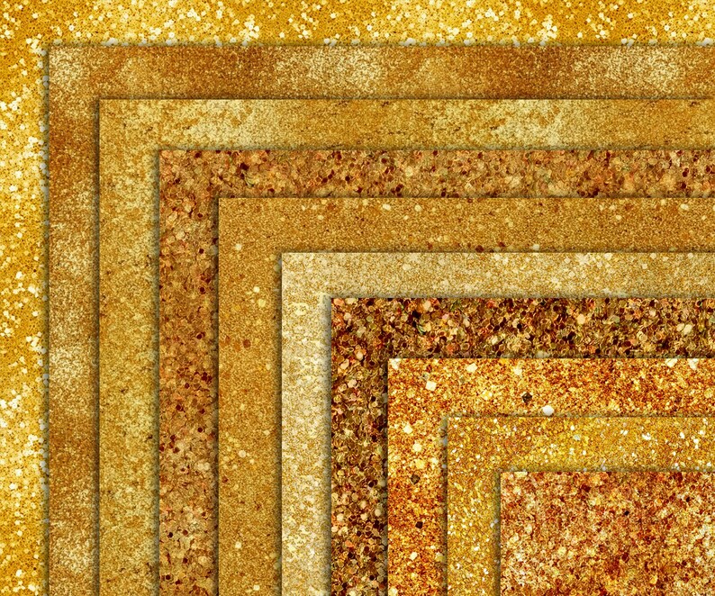 100 Luxury Gold Digital Paper Pack, Metallic Glitter Foil Textures ...