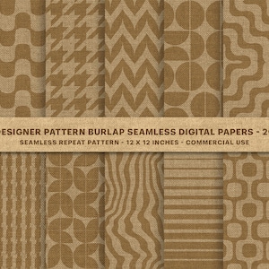 Burlap background digital papers, sackcloth jute texture paper, Jute digital background, Earth Tone printable Jute Fabric Burlap Paper