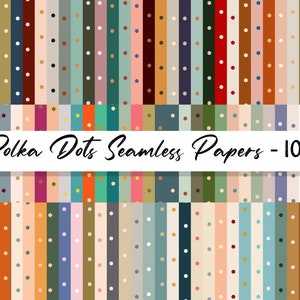 Tiny Polka Dot digital paper Pack, 100 rainbow colors,  seamless Pattern Background, scrapbook, wallpaper, Wrapping Paper, commercial use.