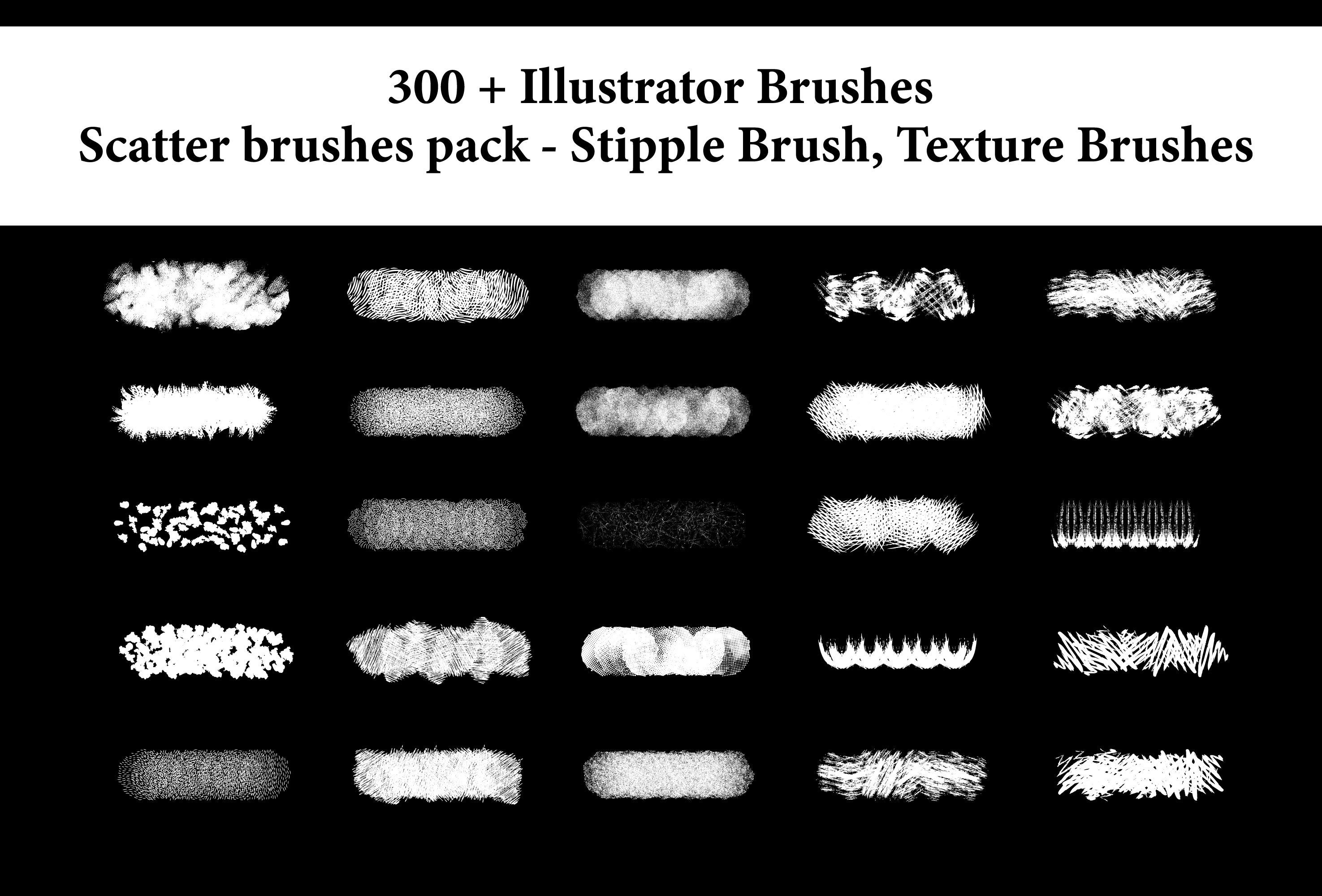 Stipple Shading Illustrator Brushes for Digital Drawing Etsy