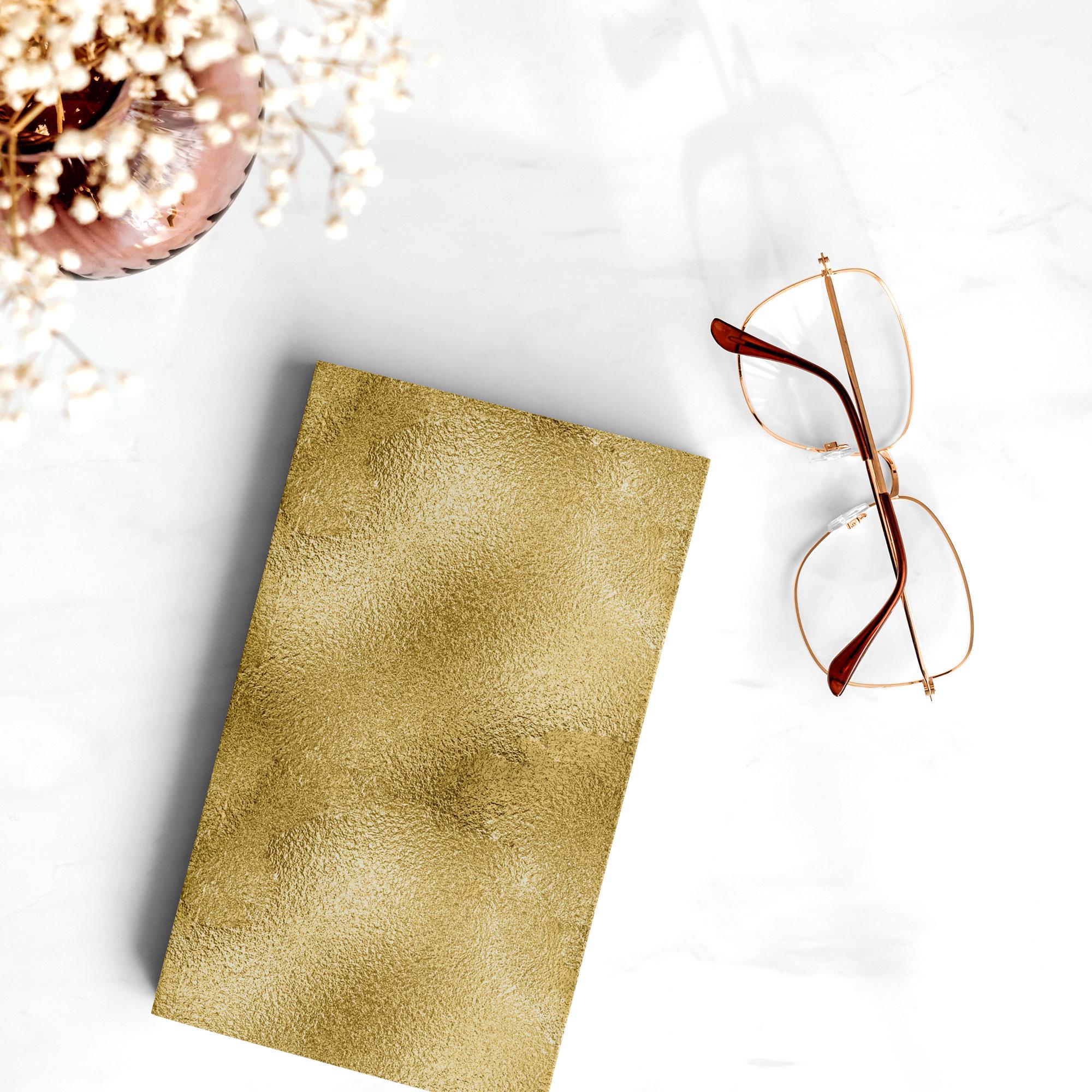 Gold Textures Digital Paper Pack, Glitter Foil Metallic Seamless ...