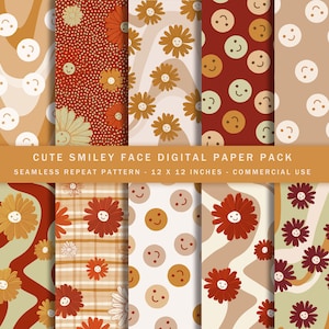 Seamless Boho Digital Paper Pack, Boho Print, Boho decor print, Boho digital prints, Boho Scrapbook Paper, Commercial Use Digital Paper - 10