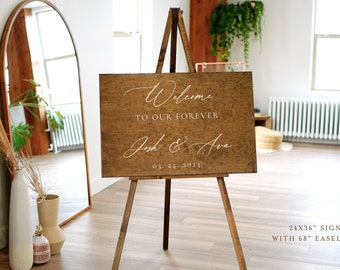 Wedding Welcome Sign, Wood Welcome Sign, Custom Wedding Welcome Sign, Personalized Welcome Sign, Wood Wedding Sign, Find Your Seat Sign