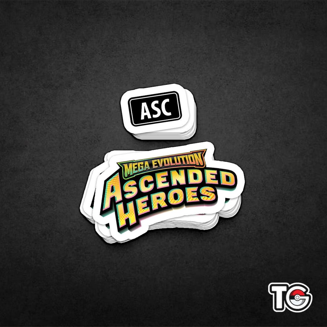 Pokemon Mega Evolution Ascended Heroes Sticker/binder Label - Etsy