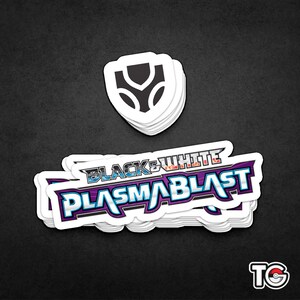 Pokemon Black and White Plasma Blast Sticker/Binder Label
