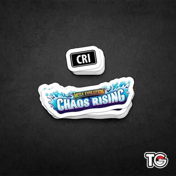 Pokemon Mega Evolution Chaos Rising Sticker/binder Label - Etsy
