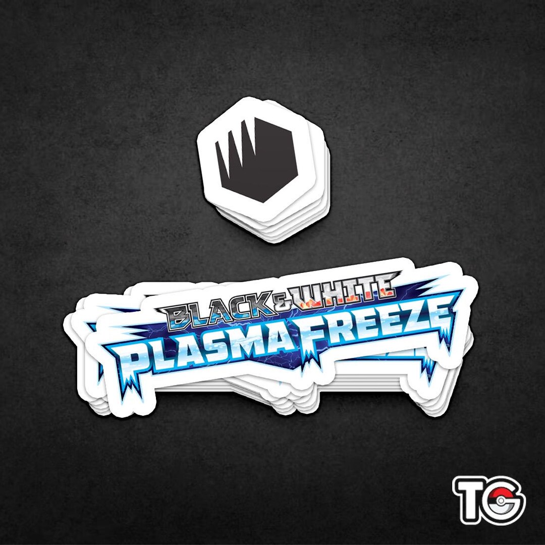 Plasma Sticker Pokemon Black and White Plasma Freeze Sticker/binder Label - Etsy