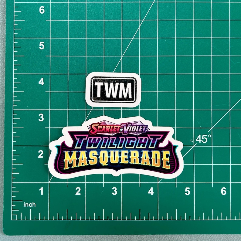 Twm Sticker Pokemon Scarlet & Violet Twilight Masquerade Sticker/binder Label - Etsy
