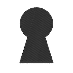 Schlüsselloch - Kingdom Hearts Patch Design für Maschinenstickerei