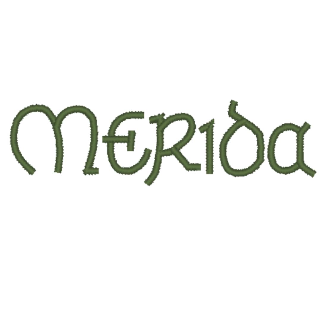 Merida - Autograph Design for Machine Embroidery - Etsy