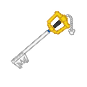 Kingdom Key - Kingdom Hearts Patch Design für Maschinenstickerei