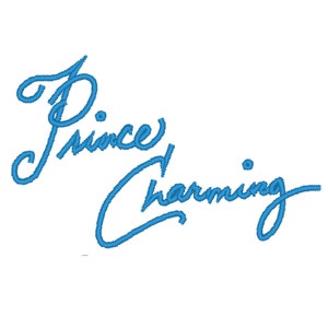 Prince Charming - Autograph Design for Machine Embroidery