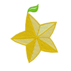 Paopu Fruit - Kingdom Hearts Patch Design for Machine Embroidery