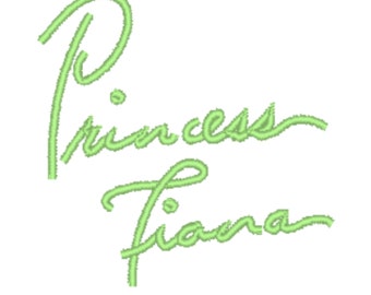 Princess Tiana - Autograph Design for Machine Embroidery