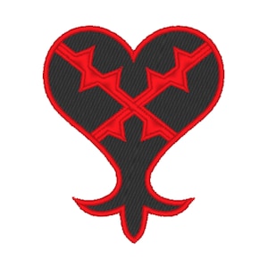 Heartless - Kingdom Hearts Patch Design für Maschinenstickerei