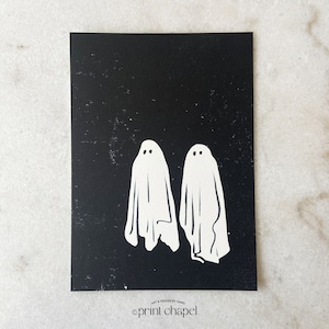 Nuestro amor es eterno, Fantasmas, Tarjeta - Tarjeta enmarcable de archivo de 5 x 7, Diseño de Print Chapel