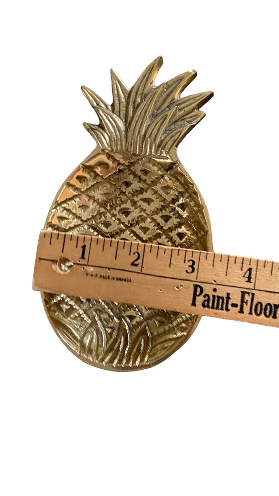 Solid Brass Pineapple Ring Dish - image 7
