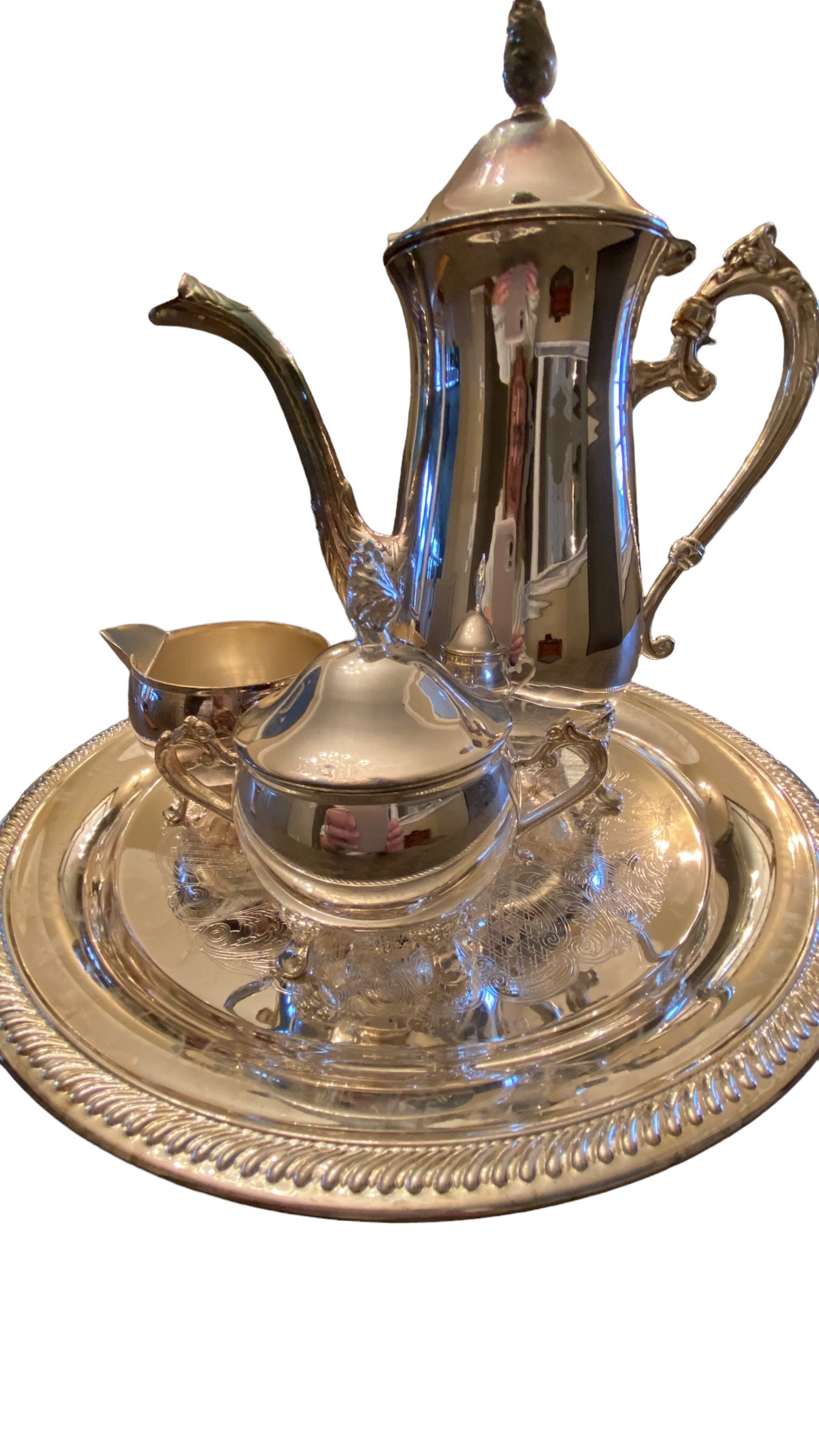 Silverware Tea/ Coffee Serving Set - Etsy