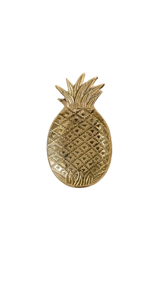 Solid Brass Pineapple Ring Dish - image 5