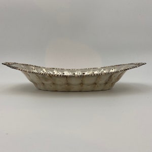 Vintage Silver Plate Serving Dish. Large Oval Silverware With Fine Design and Details.