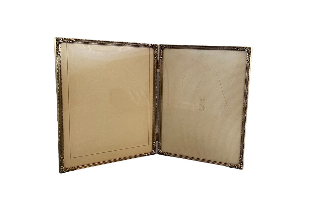 Vintage Brass Bifold Hinged Picture Frame. Large Size. Etsy
