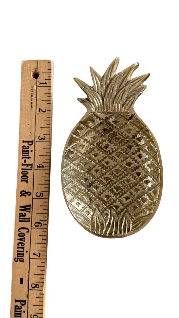 Solid Brass Pineapple Ring Dish - image 6