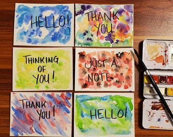 All Purpose Hand Painted Greeting Cards