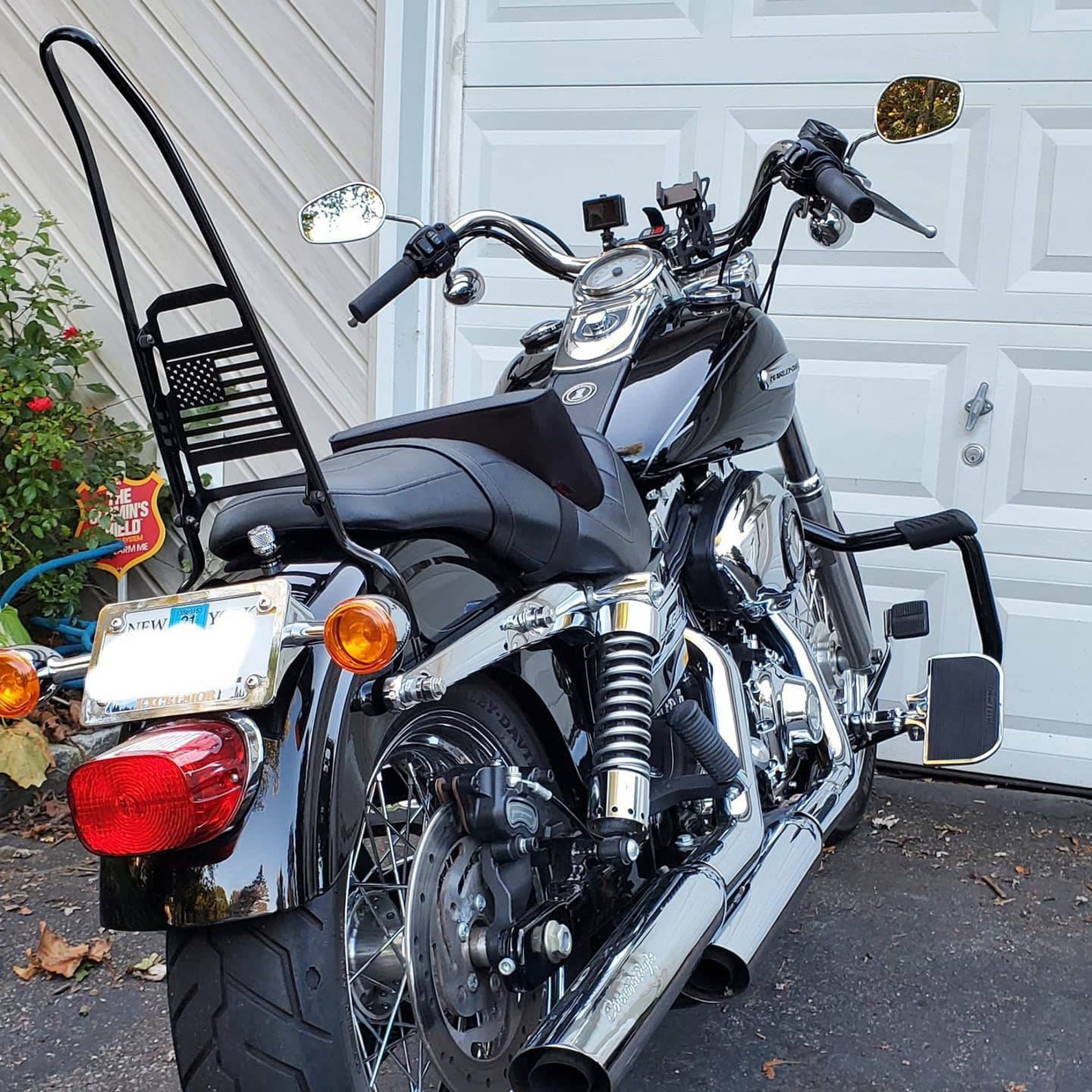 Harley Dyna & FXR 20 Sissy Bar With CUSTOM Fold Down Etsy