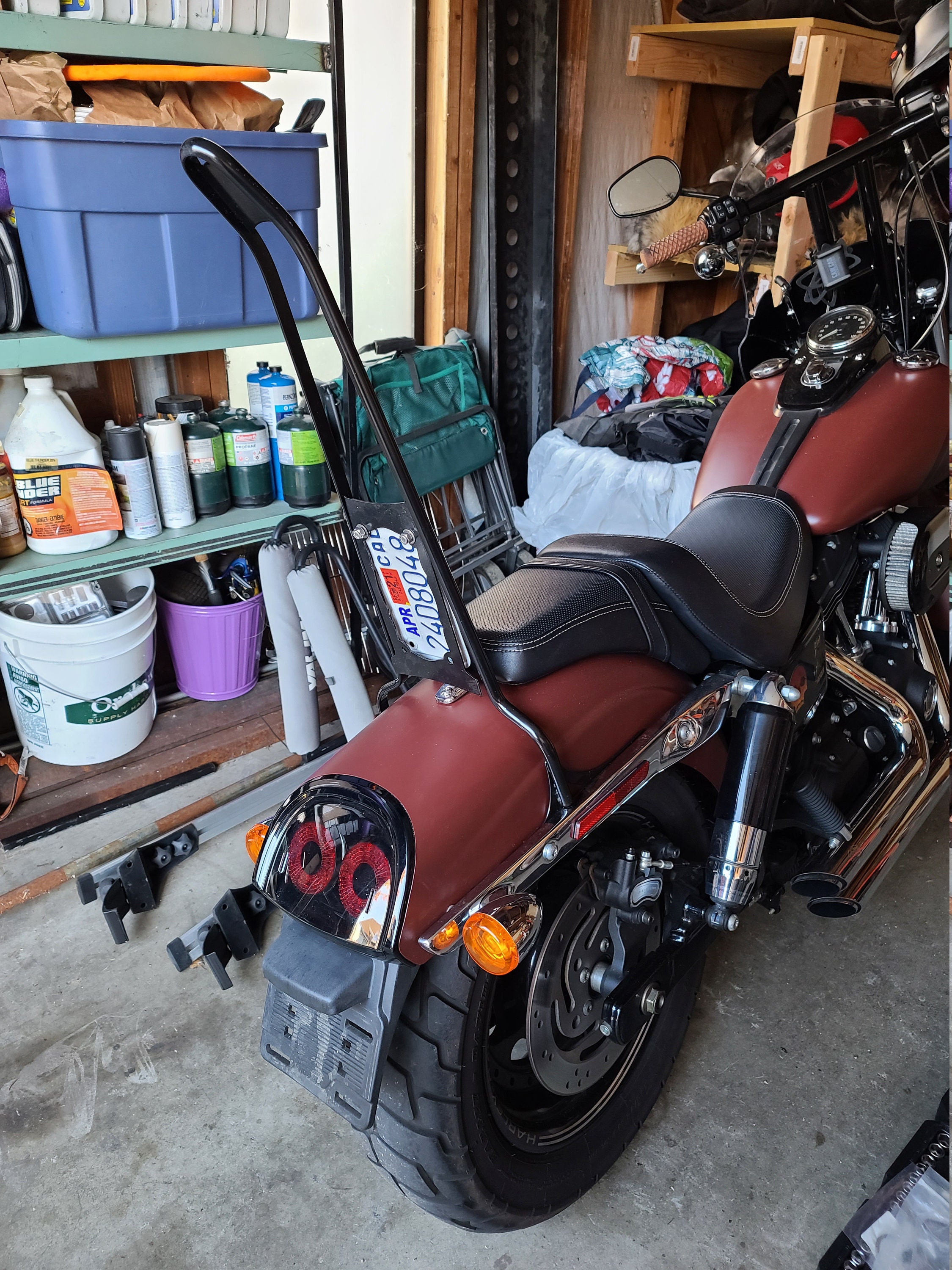 Sportster Bolt On Sissy Bar Without Stock Blinkers 19942003 Tall