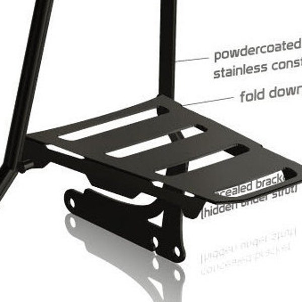 Add a fold down rack to your Combustion Industries Sissy Bar