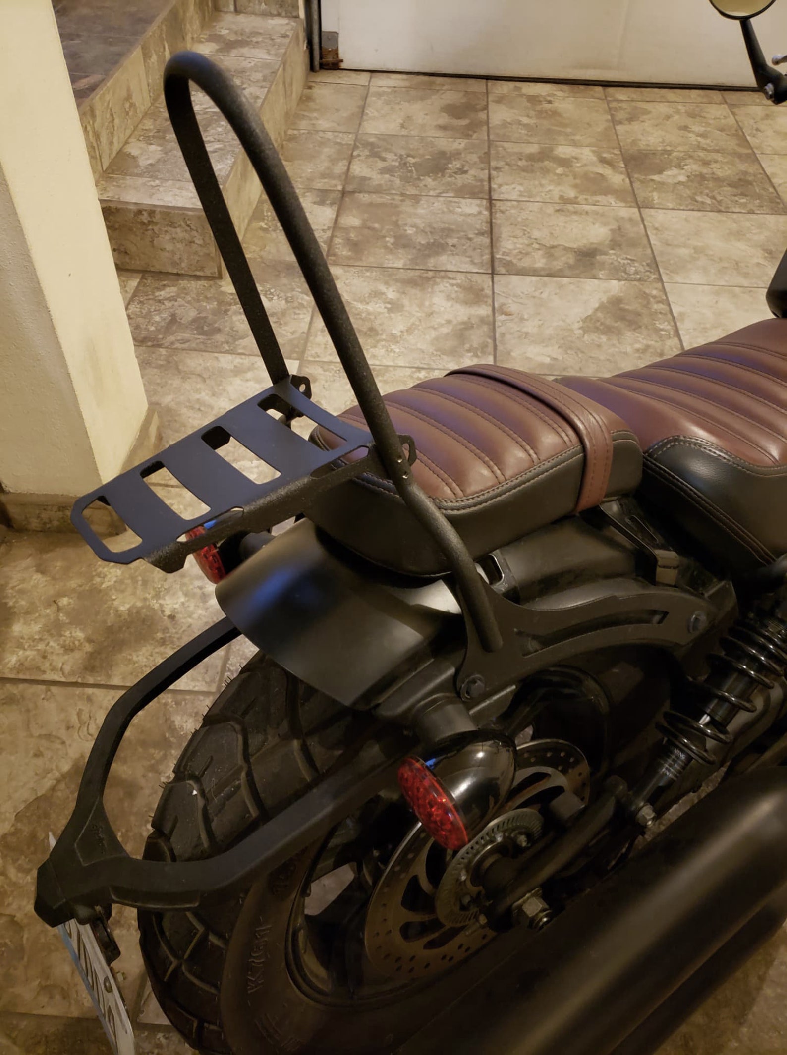 Harley Touring 20 Sissy Bar with CUSTOM fold down rack Etsy