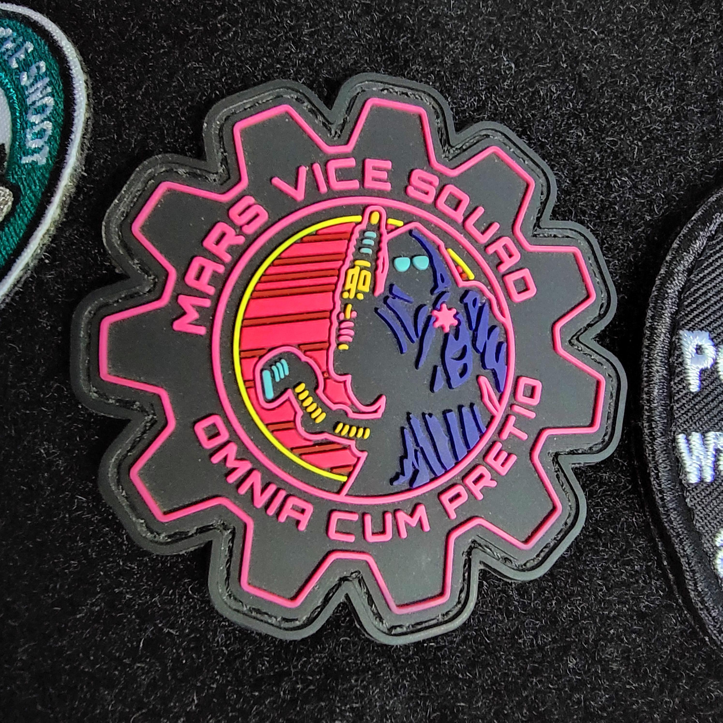 Mars Vice Squad PVC Morale Patch for Backpacks Wargaming Gift Science ...