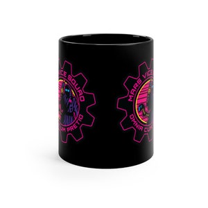 Mars Vice Squad Mug Wargaming SciFi Coffee Mug War Gaming Gift Synth Retro Wave Tabletop Gamers Tech Priest Mechanicus Graphic Miniatures image 4
