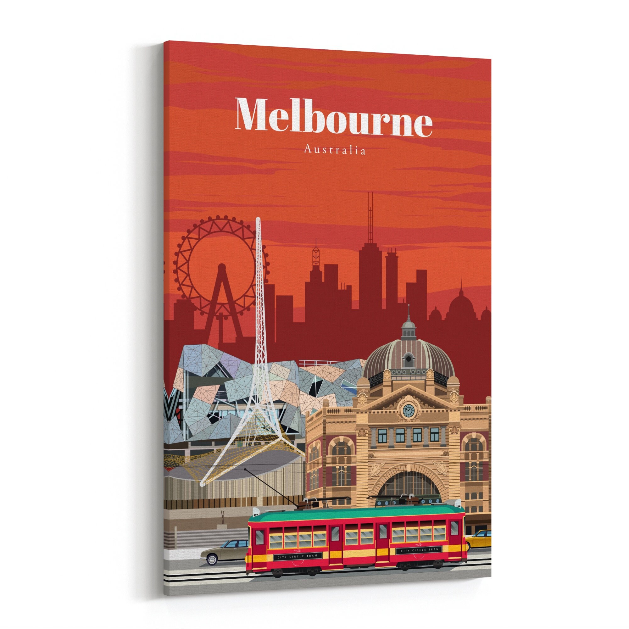 Melbourne Print Melbourne Wall Art Melbourne Poster Etsy