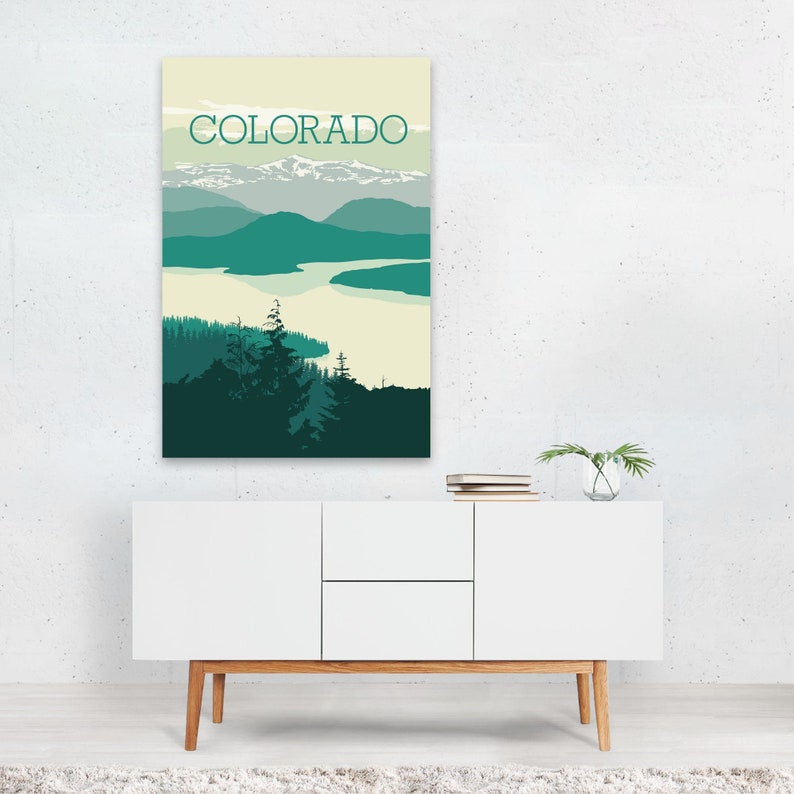 Colorado Print Colorado Wall Art Colorado Poster Forest Etsy
