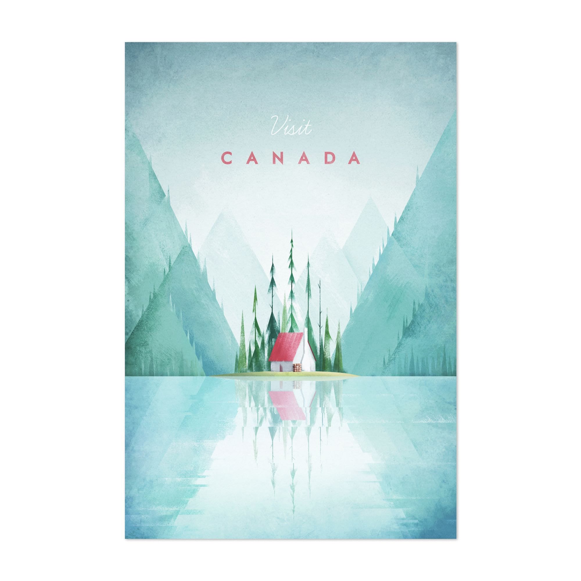 Canada Print Canada Wall Art Canada Poster Art Deco Print Etsy