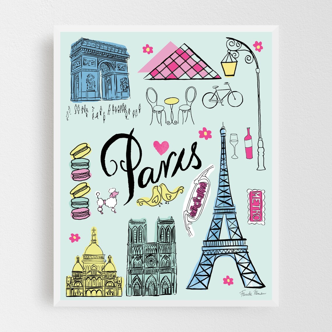 Paris Print Paris Wall Art Paris Poster ledeFrance Print Etsy