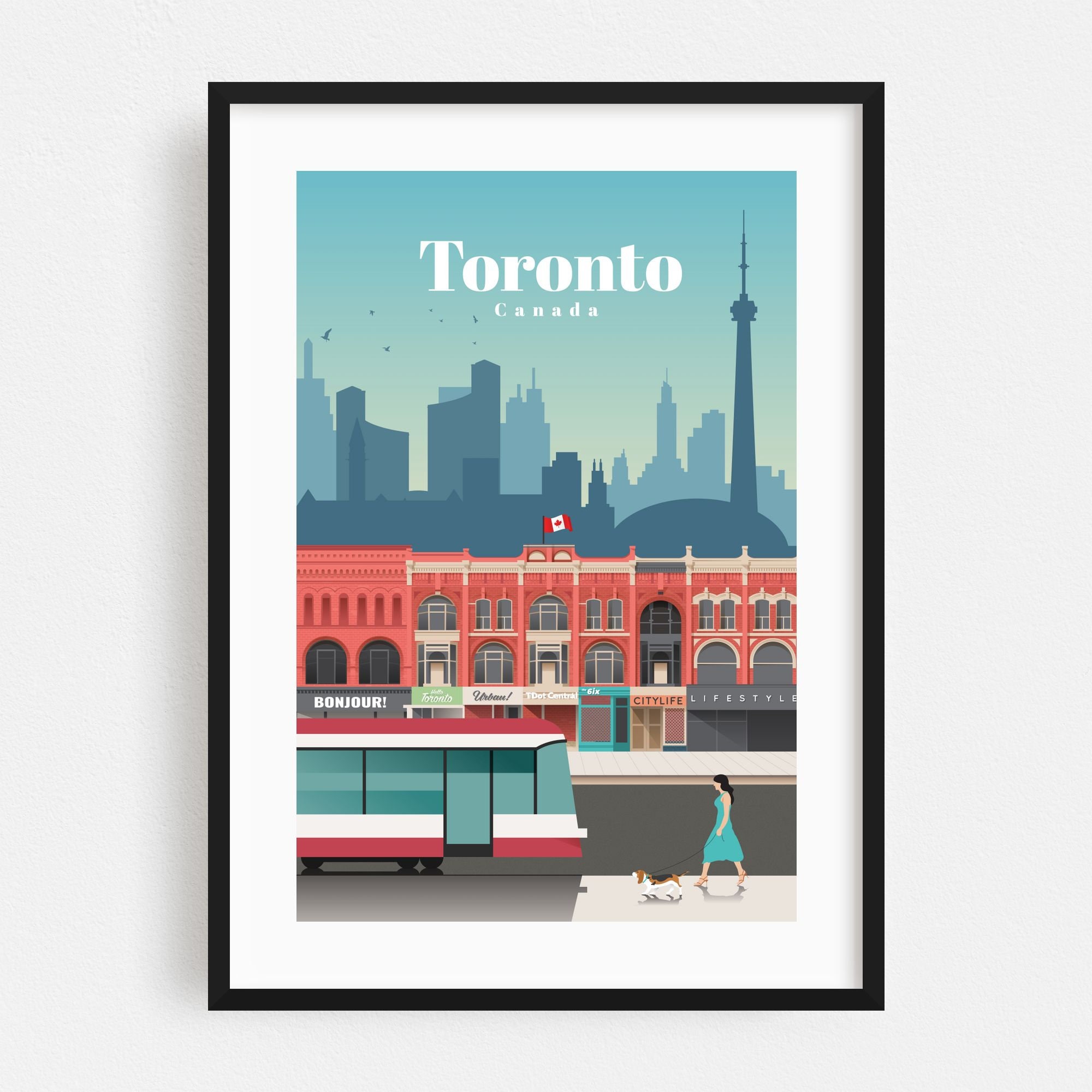 Toronto Print Toronto Wall Art Toronto Poster Canada Print Etsy