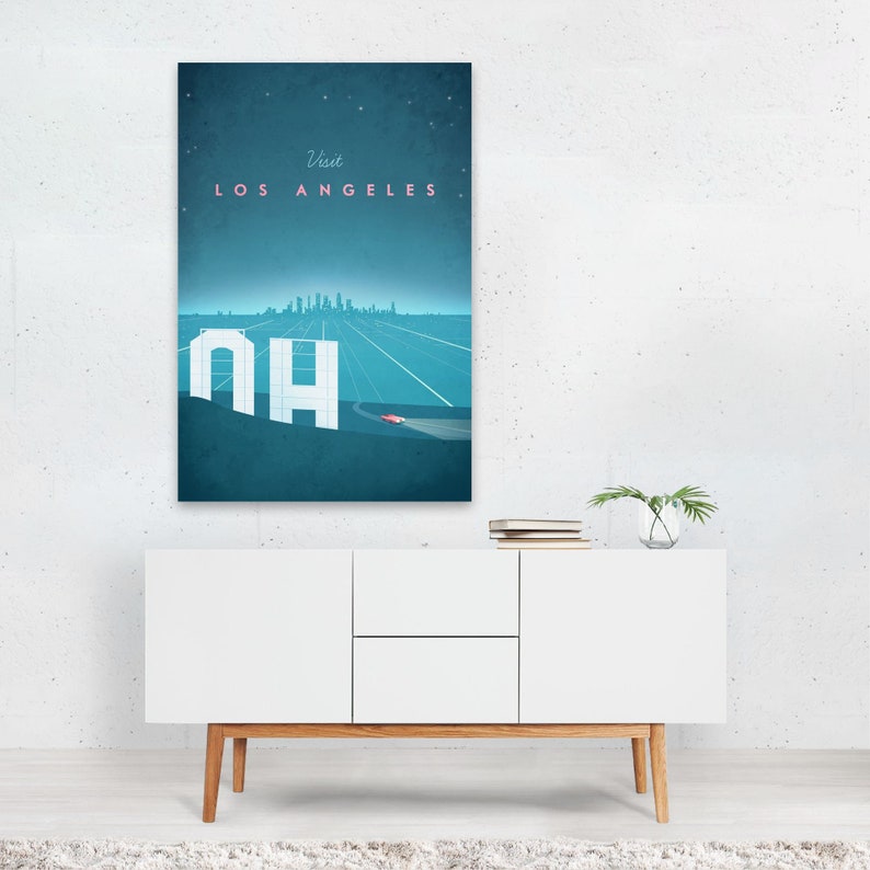 Los Angeles Print Los Angeles Wall Art Los Angeles Poster Etsy