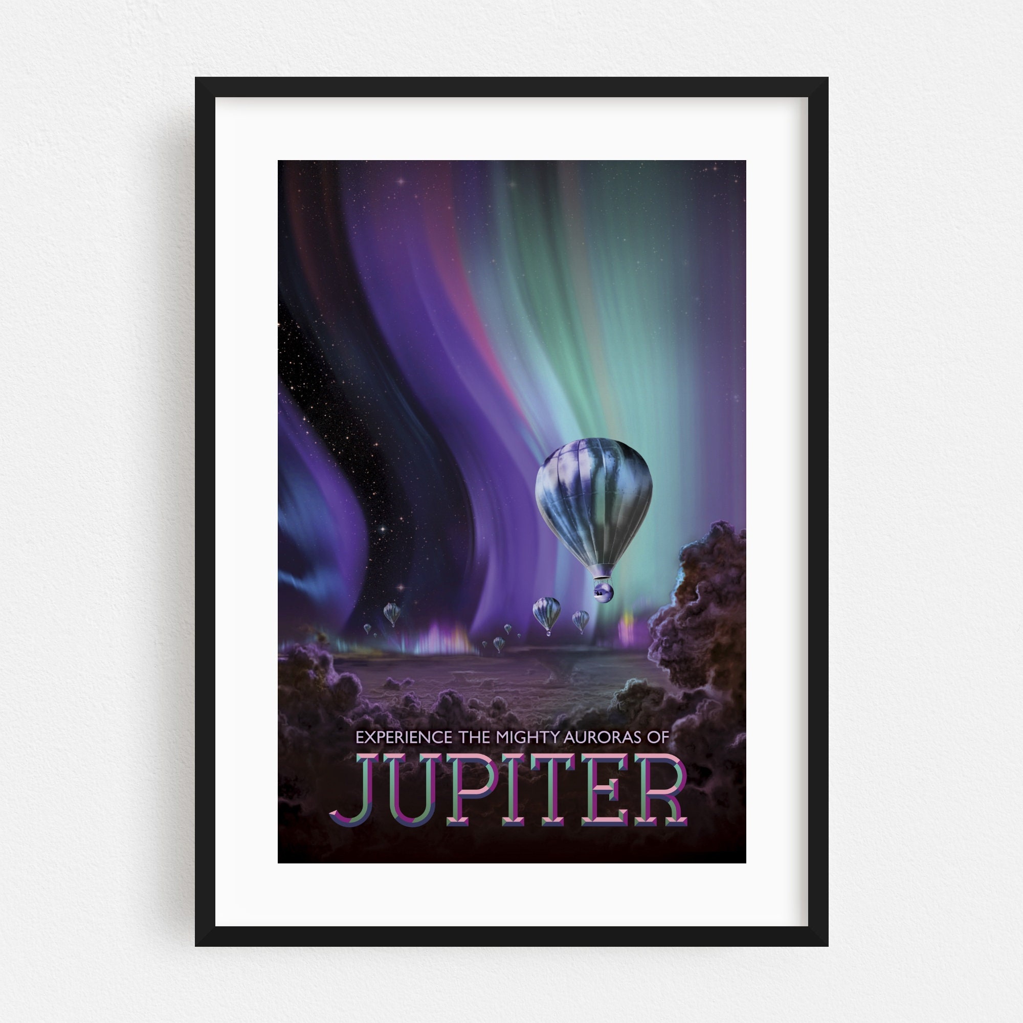 Jupiter Print Jupiter Wall Art Jupiter Poster Retro Print Etsy