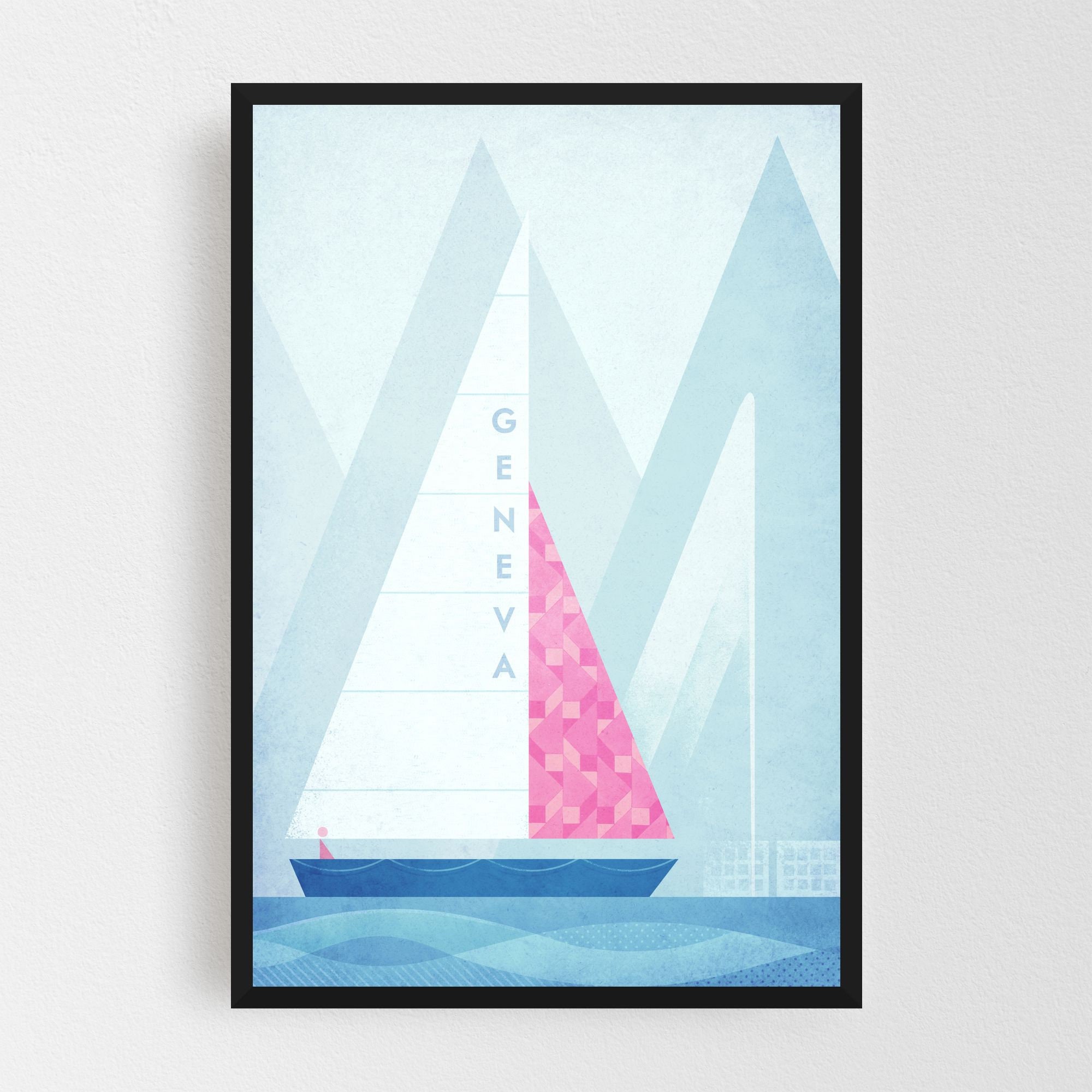 Geneva Print Geneva Wall Art Geneva Poster Switzerland Etsy