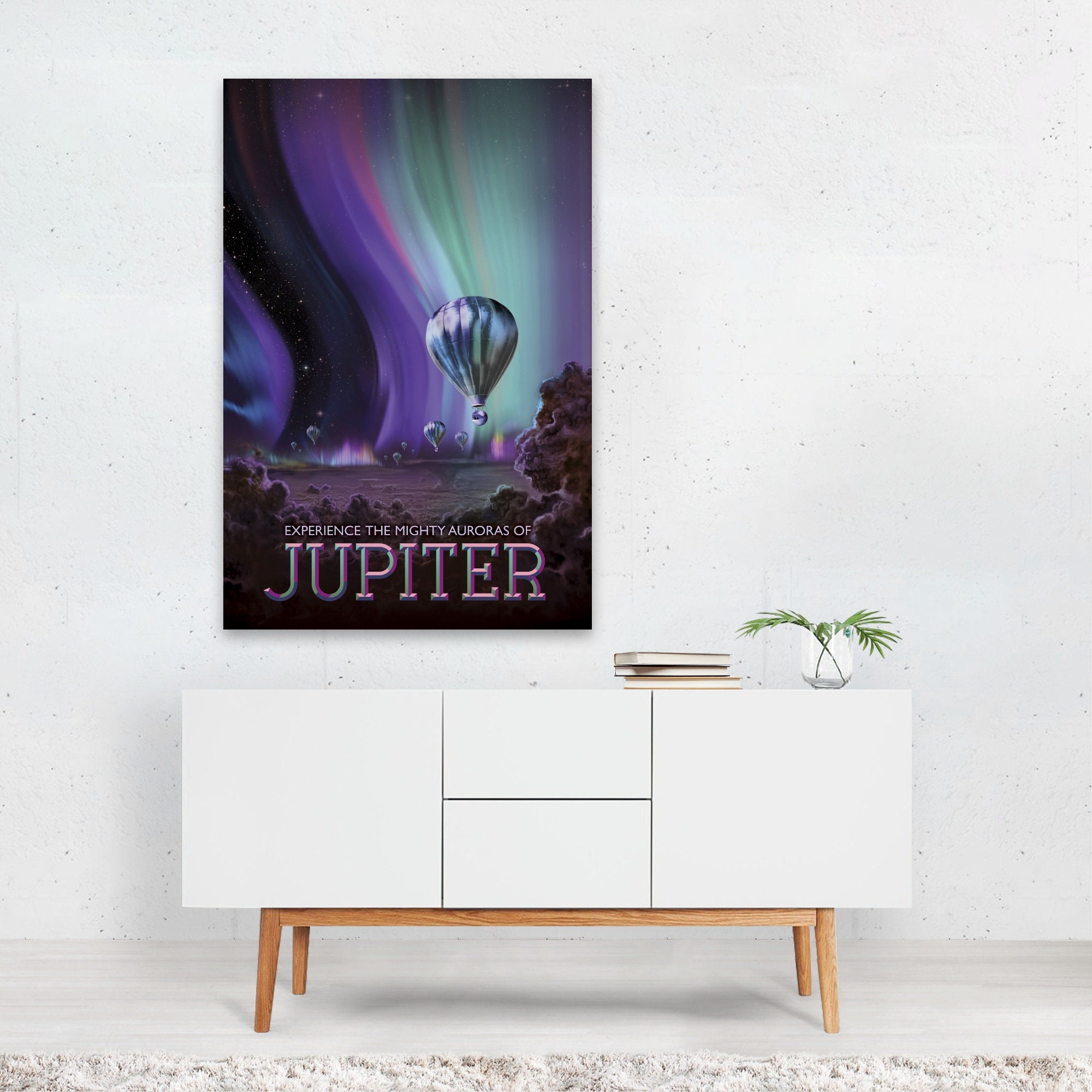 Jupiter Print Jupiter Wall Art Jupiter Poster Retro Print Etsy